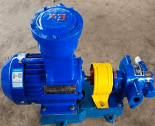 The gear pump should be fixed on a solid foundation